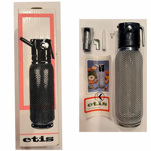 Rare VTG Kovocas Merkuria Etis Cream Whipping Bottle Kit Complete Excellent Cond - Picture 1 of 10
